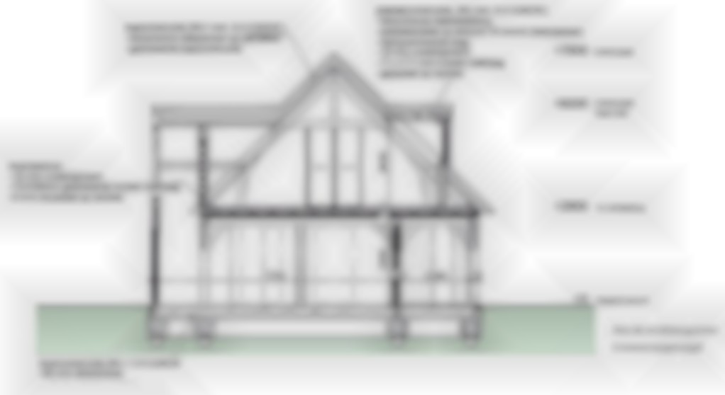 Aangepast aan de ligging van de kavel ontwierp Houweling architecten een houten woning in Rotterdam. De opdrachtgever had al contact met de ﬁrma Eyckenhout, samen kwamen de bedrijven tot een mooie mix van modern en klassiek.  Dit is een bouwtekening van het huis. 